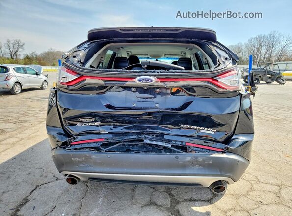 2FMPK3K97HBB52837 2017 FORD EDGE Black Вид ззаду