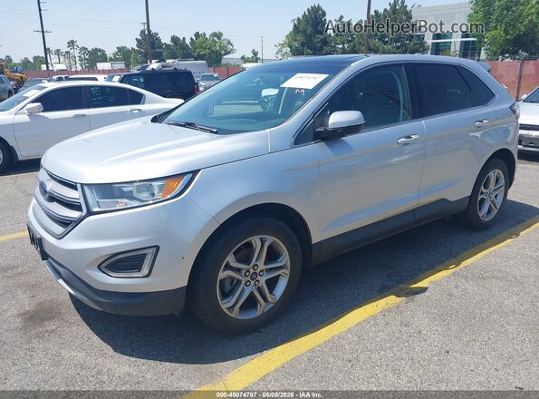 2FMPK3K97JBB10609 2018 FORD EDGE Серый Передняя левая четверть