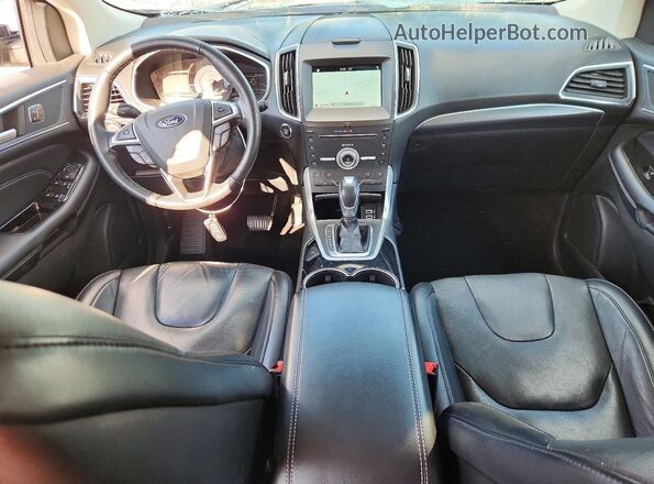 2FMPK3K97JBB19603 2018 FORD EDGE Серебряный Вид панели приборов