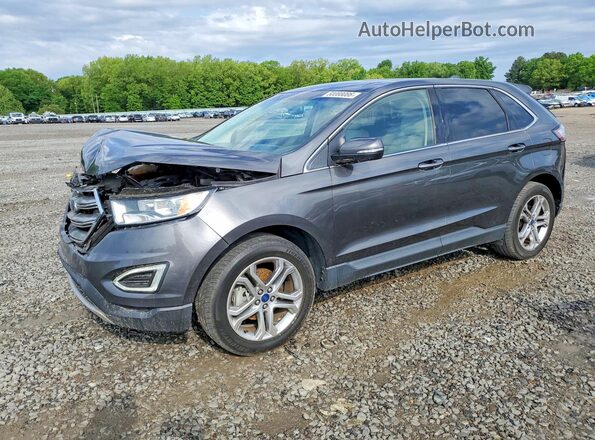 2FMPK3K98HBB82333 2017 FORD EDGE Black Vista tres cuartos delantera izquierda