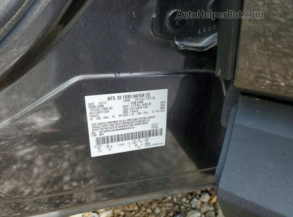 2FMPK3K98HBB82333 2017 FORD EDGE Black Vista de la etiqueta del VIN