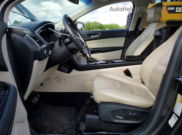 2FMPK3K98HBB82333 2017 FORD EDGE Black Vista interior delantera
