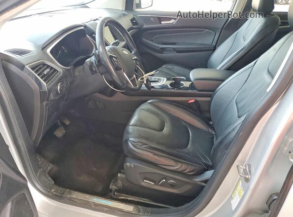 2FMPK3K98JBB41240 2018 FORD EDGE Silver Widok wnętrza z przodu