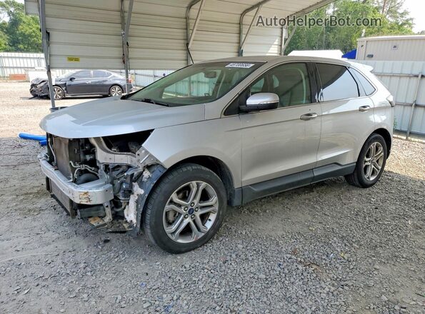 2FMPK3K98JBB41240 2018 FORD EDGE Silver Przód lewy