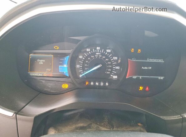 2FMPK3K98JBB41240 2018 FORD EDGE Silver Widok zestawu wskaźników