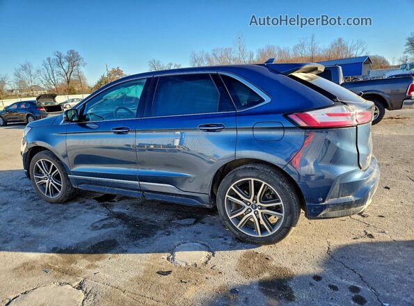 2FMPK3K98KBB21460 2019 FORD EDGE Blue Tył lewy