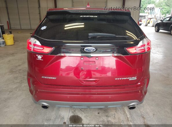 2FMPK3K98KBB52174 2019 FORD EDGE Burgundy 