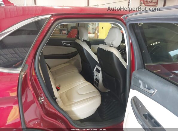 2FMPK3K98KBB52174 2019 FORD EDGE Burgundy VIN კოდის სტიკერის ხედი