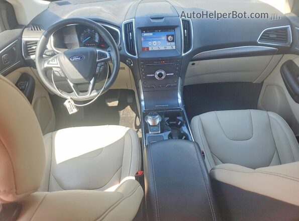 2FMPK3K98KBC16343 2019 FORD EDGE Blue Вид панелі приладів