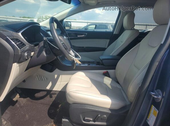 2FMPK3K98KBC16343 2019 FORD EDGE Blue Вид салону спереду