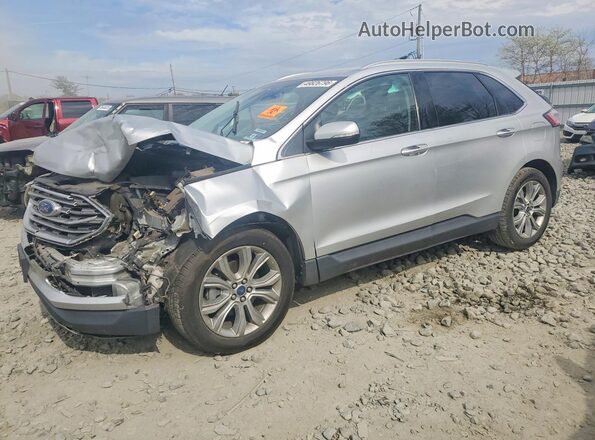 2FMPK3K98KBC37368 2019 FORD EDGE Серебряный Передняя левая четверть