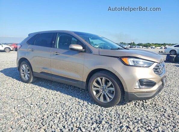 2FMPK3K98LBA55803 2020 FORD EDGE Золотой Передняя правая четверть