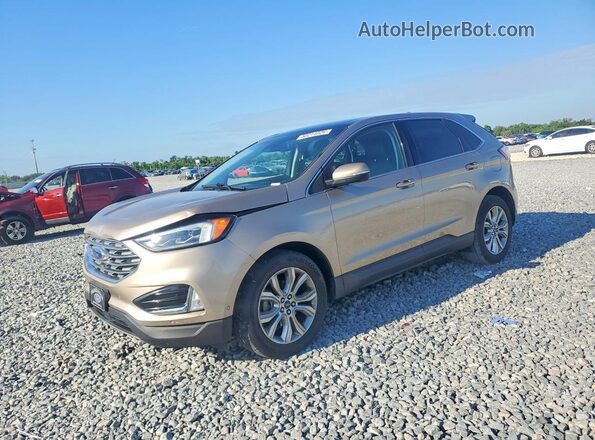 2FMPK3K98LBA55803 2020 FORD EDGE Золотой Передняя левая четверть