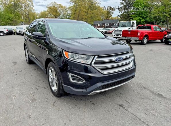 2FMPK3K99JBB41327 2018 FORD EDGE Черный Передняя правая четверть