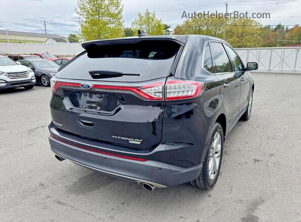 2FMPK3K99JBB41327 2018 FORD EDGE Черный Задняя правая четверть