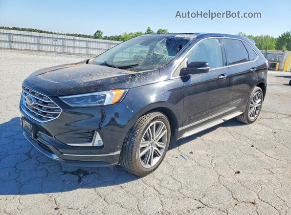 2FMPK3K99KBC43681 2019 FORD EDGE Черный Передняя левая четверть