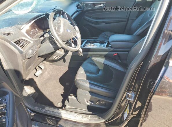 2FMPK3K99KBC43681 2019 FORD EDGE Черный Вид салона спереди