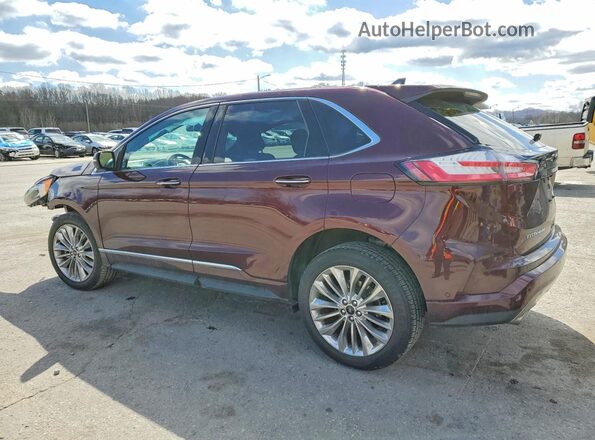2FMPK3K99MBA59439 2021 FORD EDGE Burgundy Tył lewy