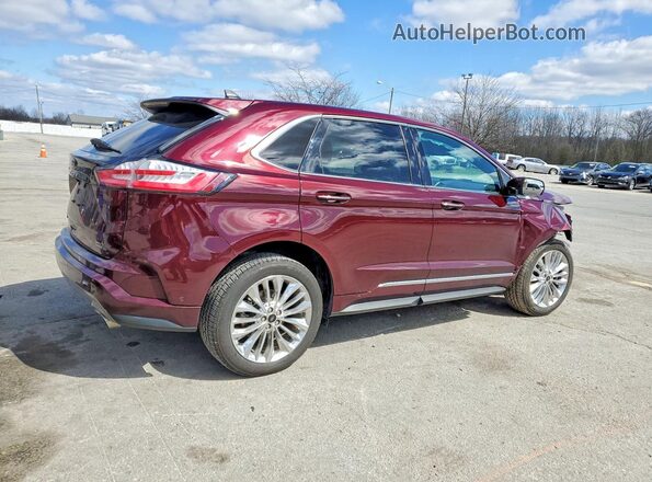 2FMPK3K99MBA59439 2021 FORD EDGE Burgundy Tył prawy