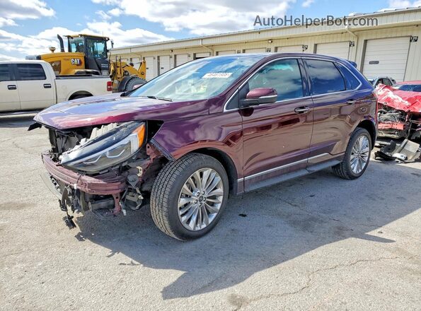 2FMPK3K99MBA59439 2021 FORD EDGE Burgundy Przód lewy