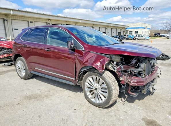 2FMPK3K99MBA59439 2021 FORD EDGE Burgundy Przód prawy