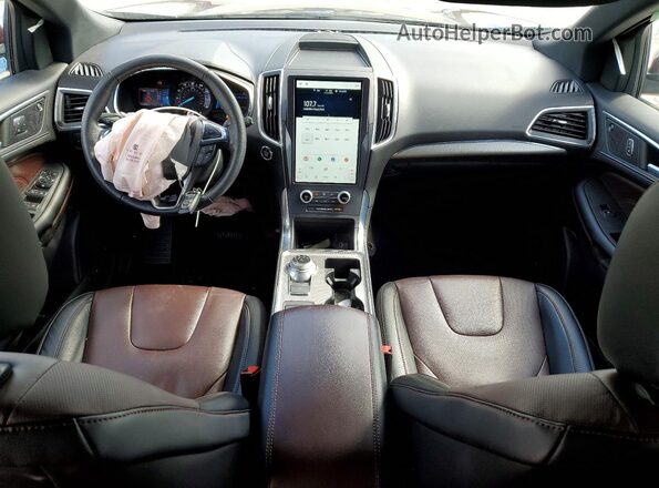 2FMPK3K99MBA59439 2021 FORD EDGE Burgundy Widok deski rozdzielczej