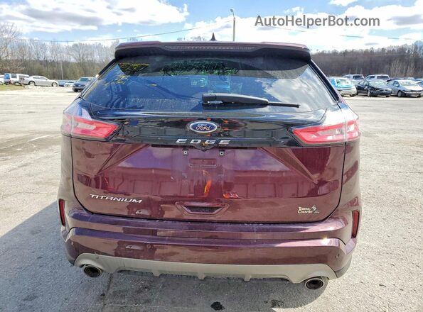 2FMPK3K99MBA59439 2021 FORD EDGE Burgundy Widok z tyłu