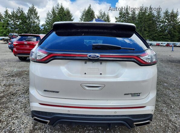 2FMPK4AP0JBC61068 2018 FORD EDGE Белый Вид сзади