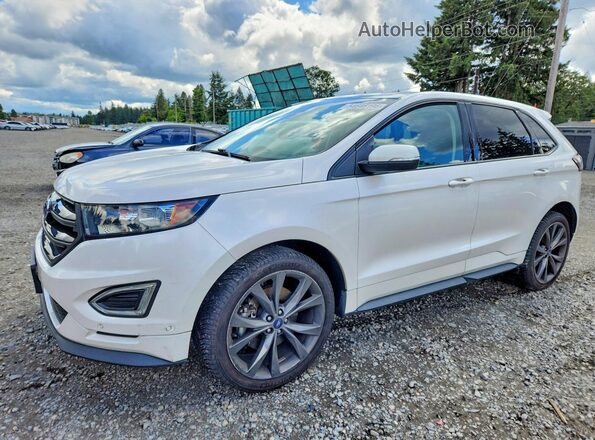 2FMPK4AP0JBC61068 2018 FORD EDGE Белый Передняя левая четверть