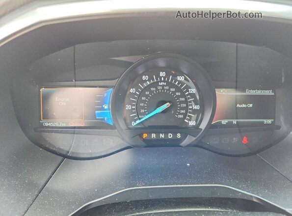 2FMPK4AP0JBC61068 2018 FORD EDGE Белый Вид щитка приборов