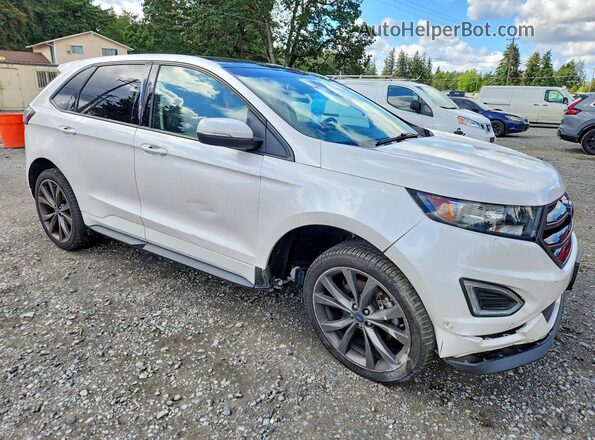 2FMPK4AP0JBC61068 2018 FORD EDGE Белый Передняя правая четверть