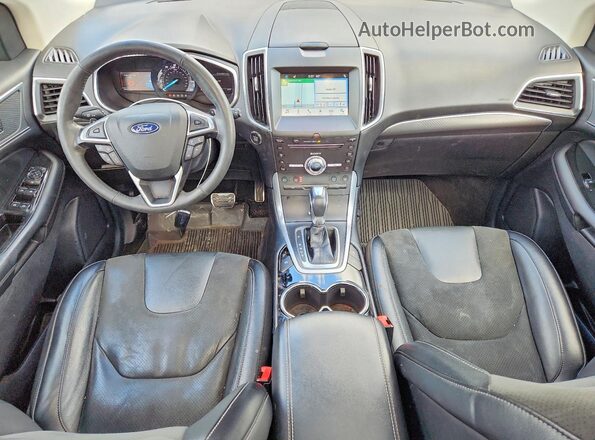 2FMPK4AP0JBC61068 2018 FORD EDGE Белый Вид панели приборов