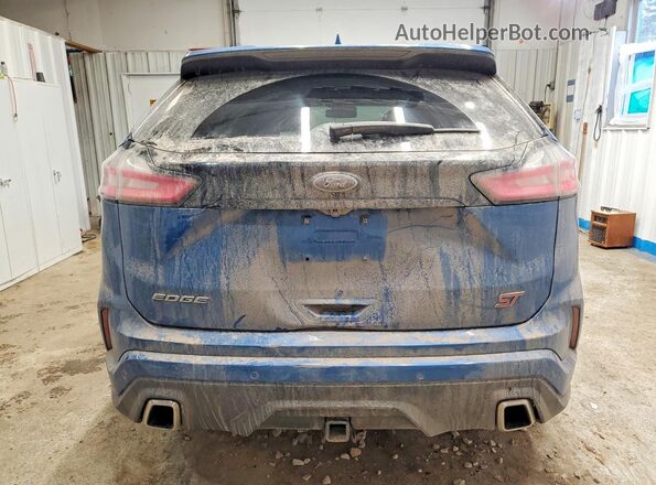 2FMPK4AP0KBC13460 2019 FORD EDGE Blue Vista trasera