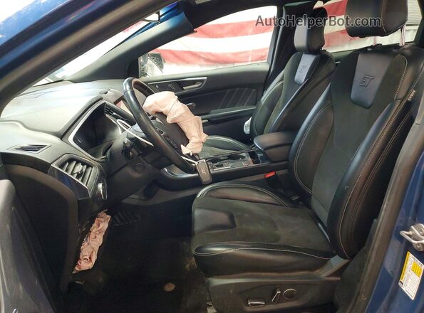 2FMPK4AP0KBC13460 2019 FORD EDGE Blue Vista interior delantera