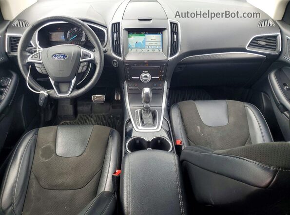 2FMPK4AP1JBB72769 2018 FORD EDGE Silver Widok deski rozdzielczej