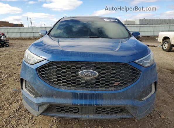2FMPK4AP2KBB86844 2019 FORD EDGE Blue წინა ხედი