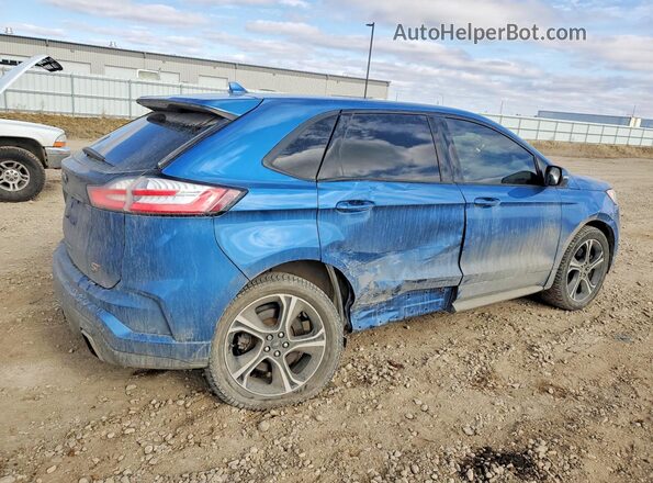 2FMPK4AP2KBB86844 2019 FORD EDGE Blue უკანა მარჯვენა
