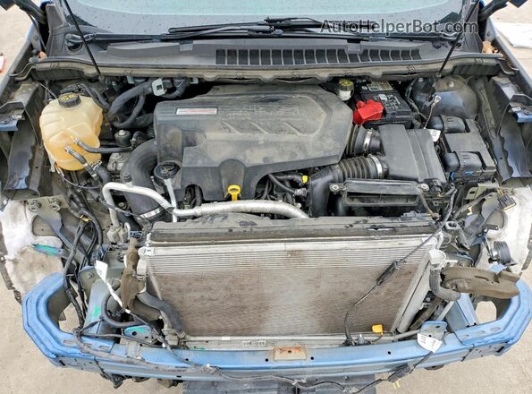 2FMPK4AP2KBC00953 2019 FORD EDGE Blue Вид підкапотного простору