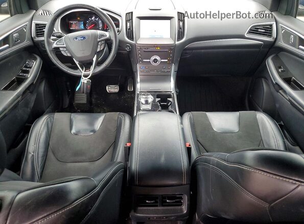 2FMPK4AP2KBC00953 2019 FORD EDGE Blue Вид панелі приладів