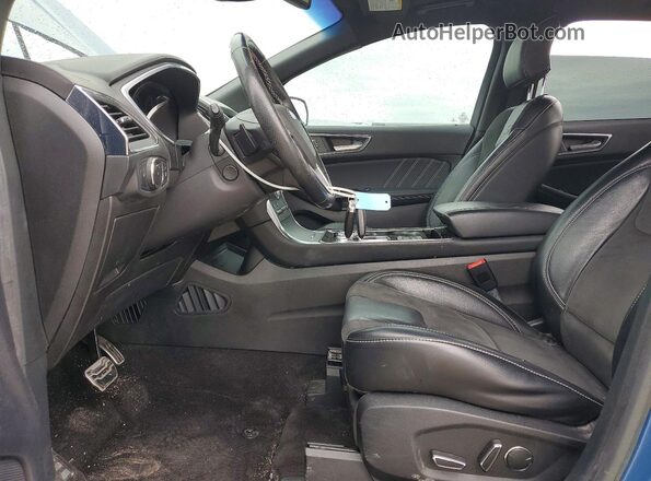 2FMPK4AP2KBC00953 2019 FORD EDGE Blue Вид салону спереду
