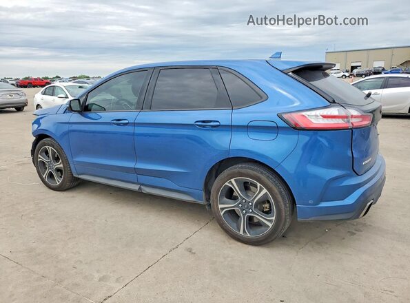 2FMPK4AP2KBC00953 2019 FORD EDGE Blue Задня ліва чверть