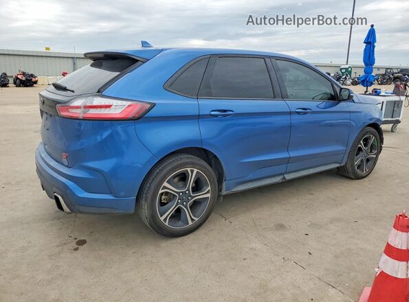 2FMPK4AP2KBC00953 2019 FORD EDGE Blue Задня права чверть