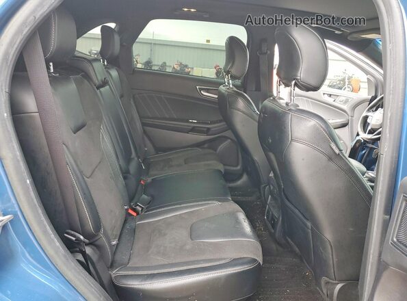 2FMPK4AP2KBC00953 2019 FORD EDGE Blue Вид задньої частини салону