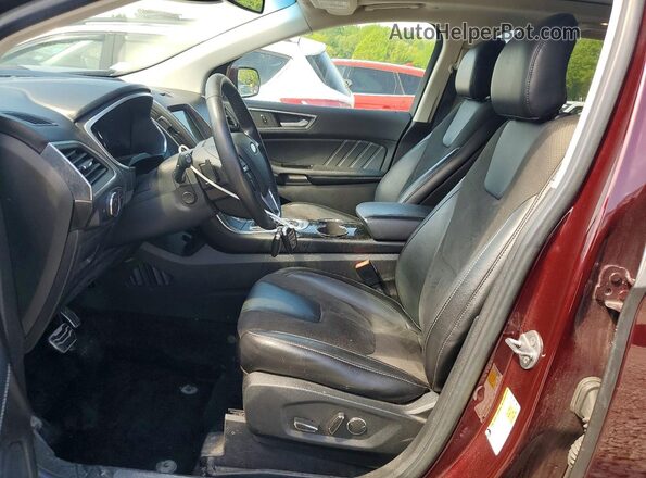 2FMPK4AP3HBC46834 2017 FORD EDGE Burgundy Front interior view