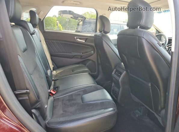 2FMPK4AP3HBC46834 2017 FORD EDGE Burgundy Rear interior view