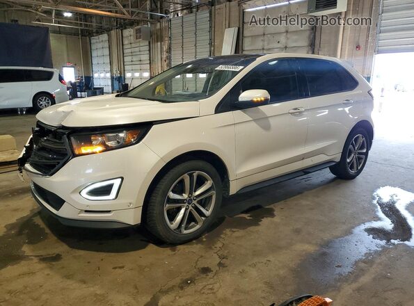 2FMPK4AP3JBC62537 2018 FORD EDGE White წინა მარცხენა ხედი სამი მეოთხედიდან