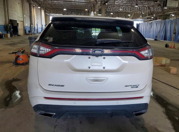 2FMPK4AP3JBC62537 2018 FORD EDGE White უკანა ხედი