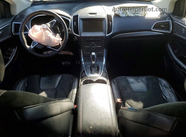 2FMPK4AP4GBB08251 2016 FORD EDGE Черный Вид панели приборов