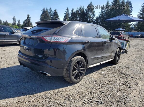 2FMPK4AP4GBB08251 2016 FORD EDGE Черный Задняя правая четверть