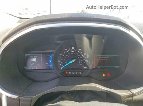 2FMPK4AP4JBB95172 2018 FORD EDGE White Սարքավորումների վահանակի տեսք